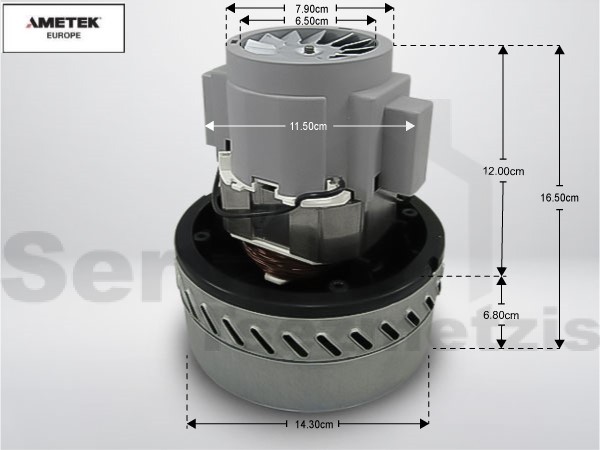 Gallery image 1 of ΜΟΤΕΡ ΠΛΥΣΕΩΣ ΣΚΟΥΠΑΣ ΕΠΑΓΓΕΛΜΑΤΙΚΗΣ-DELONGHI AMETEK 17cm 1000W