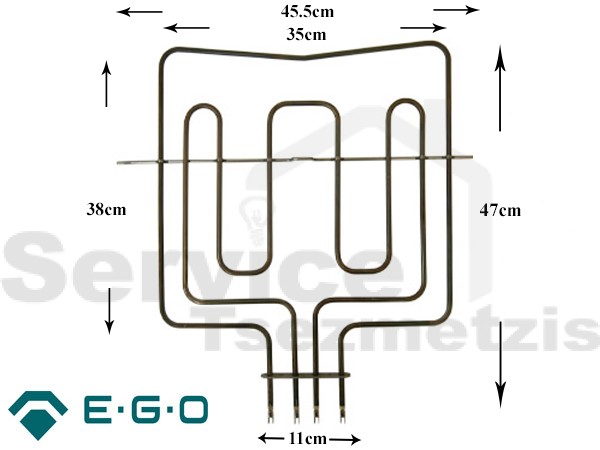 Gallery image 1 of ΑΝΤΙΣΤΑΣΗ ΚΟΥΖΙΝΑΣ ΑΝΩ PITSOS UNIFLAM 2800W 00214699