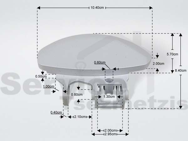 Gallery image 2 of ΚΛΕΙΣΤΡΟ ΠΛΥΝΤΗΡΙΟΥ ΡΟΥΧΩΝ AEG ZANUSSI 1260570500