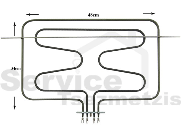 Gallery image 2 of ΑΝΤΙΣΤΑΣΗ ΚΟΥΖΙΝΑΣ ΑΝΩ ARISTON 1050+2000W C00141175