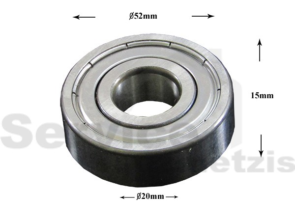 Gallery image 1 of ΡΟΥΛΕΜΑΝ ΠΛΥΝΤΗΡΙΟY ΡΟΥΧΩΝ SKF 6304 ZZ 20x52x15