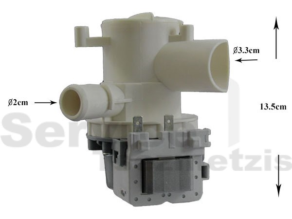 Gallery image 2 of ΑΝΤΛΙΑ ΠΛΥΝΤΗΡΙΟΥ ΡΟΥΧΩΝ PITSOS 4600 BALAY BOSCH HANYU 00264432