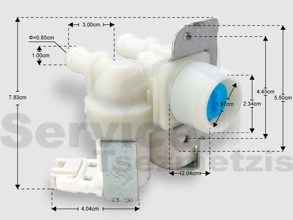 Gallery image 1 of ΒΑΛΒΙΔΑ ΠΛΥΝΤΗΡΙΟΥ ΡΟΥΧΩΝ WHIRLPOOL ΕΥΘΕΙΑ II C00309452
