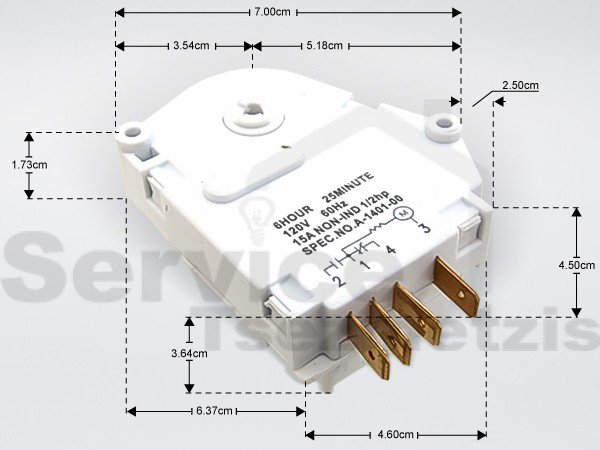 Gallery image 1 of ΧΡΟΝΟΔΙΑΚΟΠΤΗΣ ΑΠΟΨΥΞΗΣ ΨΥΓΕΙΟΥ 6H/25M 110V 15A