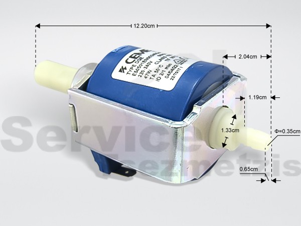 Gallery image 2 of ΑΝΤΛΙΑ ΚΑΦΕΤΙΕΡΑΣ DELONGHI CEME E505 47W 230V 14,5BAR 50HZ SER1000