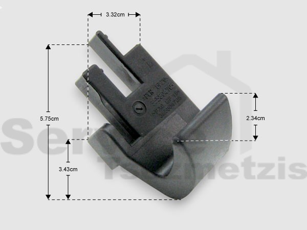 Gallery image 1 of ΓΝΗΣΙΟ ΣΤΗΡΙΓΜΑ ΠΟΡΤΑΣ ΚΑΤΩ ΑΡΙΣΤΕΡΑ AEG ELECTROLUX ZANUSSI 3558047035