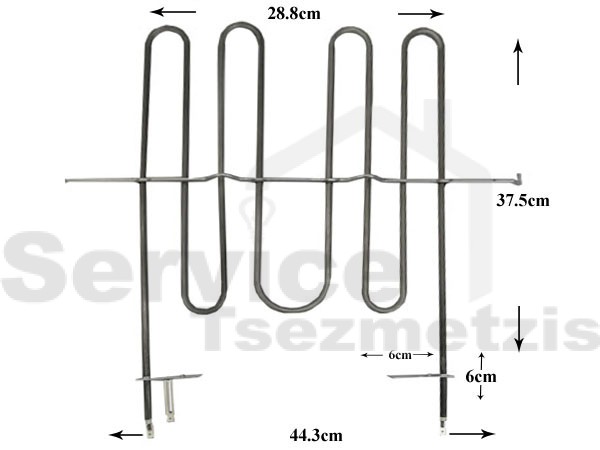 Gallery image 1 of ΑΝΤΙΣΤΑΣΗ ΦΟΥΡΝΟΥ ARISTON INDESIT ΑΝΩ GRILL 2700W 098400