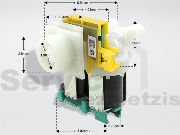 Gallery image 1 of ΒΑΛΒΙΔΑ ΠΛΥΝΤΗΡΙΟΥ ΡΟΥΧΩΝ SIEMENS ΕΥΘΕΙΑ ΜΕ ΠΛΑΚΕΤΑ 174261