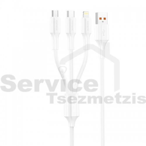 Gallery image 1 of  ΚΑΛΩΔΙΟ Foneng XS01 3-in-1 USB to USB-C / Micro USB 