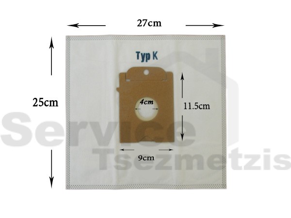 Gallery image 1 of ΣΑΚΟΥΛΑ ΣΚΟΥΠΑΣ SIEMENS BOSCH TYPE K SET 5 ΤΕΜ + 2 ΦΙΛΤΡΑ