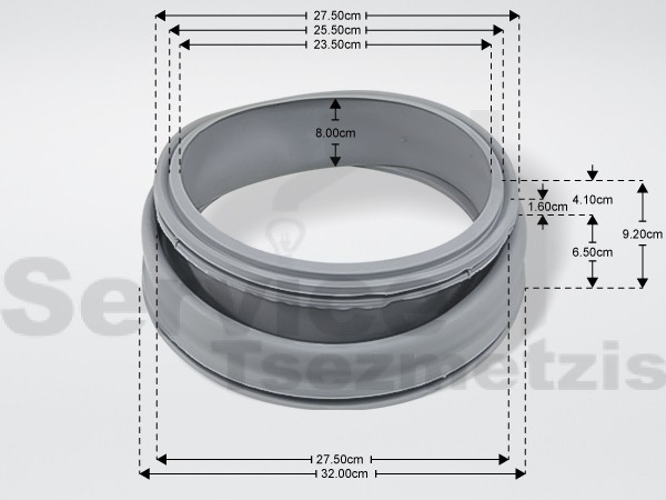 Gallery image 1 of ΛΑΣΤΙΧΟ ΠΟΡΤΑΣ ΠΛΥΝΤΗΡΙΟY ΡΟΥΧΩΝ PITSOS 2600 OR
