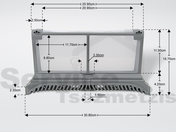 Gallery image 1 of ΦΙΛΤΡΟ ΠΟΡΤΑΣ ΣΤΕΓΝΩΤΗΡΙΟΥ SAMSUNG DC61-04407A