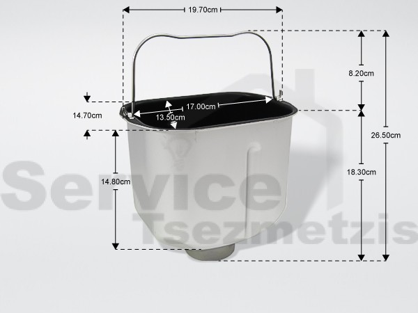 Gallery image 1 of ΚΑΔΟΣ ΑΡΤΟΠΑΡΑΣΚΕΥΑΣΤΗ MOULINEX TEFAL SS-986062