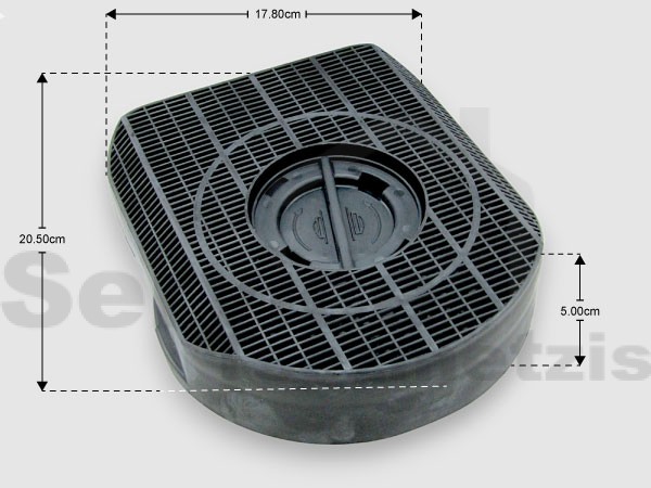 Gallery image 1 of ΦΙΛΤΡΟ ΑΠΟΡΡΟΦΗΤΗΡΑ ΑΝΘΡΑΚΑ CANDY ARISTON ELECTROLUX ELICA GORENJE WHIRLPOOL C00307663