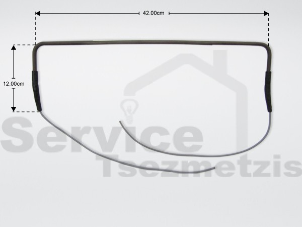 Gallery image 1 of ΑΝΤΙΣΤΑΣΗ ΨΥΓΕΙΟY ΣΩΛΗΝΩΤΗ 43CM 400W-220V