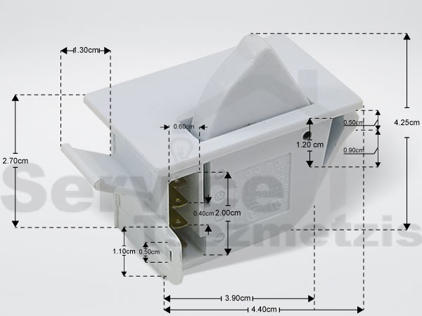 Gallery image 2 of ΔΚΙΑΚΟΠΤΗΣ ΨΥΓΕΙΟΥ 4  ΕΠΑΦΩΝ SIEMENS BOSCH 00611397