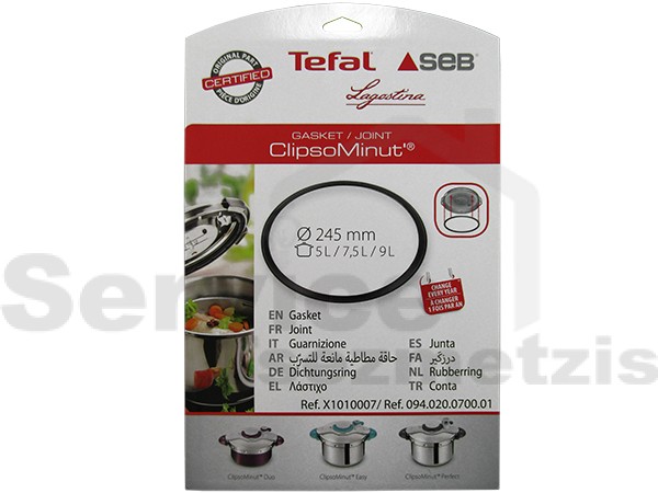 Gallery image 2 of ΛΑΣΤΙΧΟ ΧΥΤΡΑΣ SEB TEFAL CLIPSOMINUT 5-7.5-9L X1010007