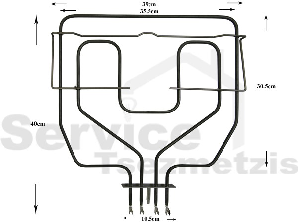 Gallery image 1 of ΑΝΤΙΣΤΑΣΗ ΚΟΥΖΙΝΑΣ ΑΝΩ ΜΕΡΟΣ SIEMENS 1500/800W 230V 00472510