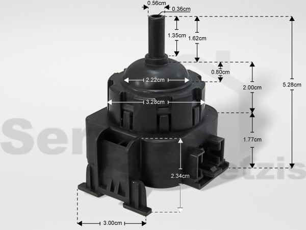 Gallery image 1 of ΠΡΕΣΟΣΤΑΤΗΣ ΠΛΥΝΤΗΡΙΟΥ ΡΟΥΧΩΝ ORIGINAL SIEMENS ΒΟSCH 10009438