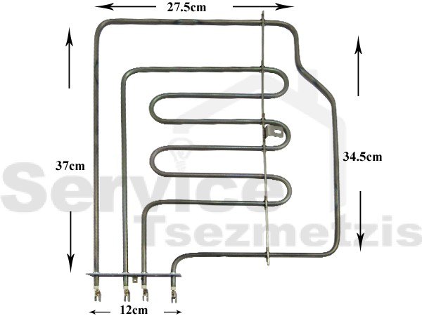 Gallery image 1 of ΑΝΤΙΣΤΑΣΗ ΚΟΥΖΙΝΑΣ ΑΝΩ ΠΛΑΓΙΑ ZANUSSI 1000+1800W/230V