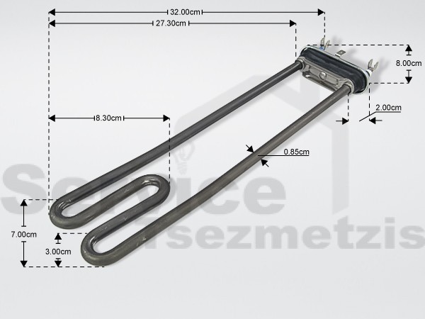 Gallery image 1 of ΑΝΤΙΣΤΑΣΗ ΠΛΥΝΤΗΡΙΟY ΡΟΥΧΩΝ INDESIT LIMPIA 30CM 2000W 00105256