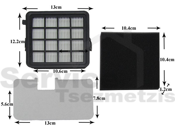 Gallery image 1 of ΦΙΛΤΡΟ ΣΚΟΥΠΑΣ SET 3 ΤΕΜ AEG ELECTROLUX 9001680926