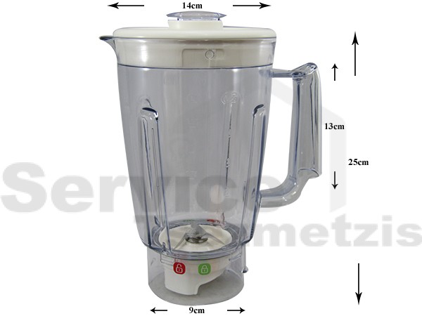 Gallery image 1 of ΚΑΝΑΤΑ ΜΠΛΕΝΤΕΡ ΠΛΑΣΤΙΚΗ MOULINEX TEFAL XF940401
