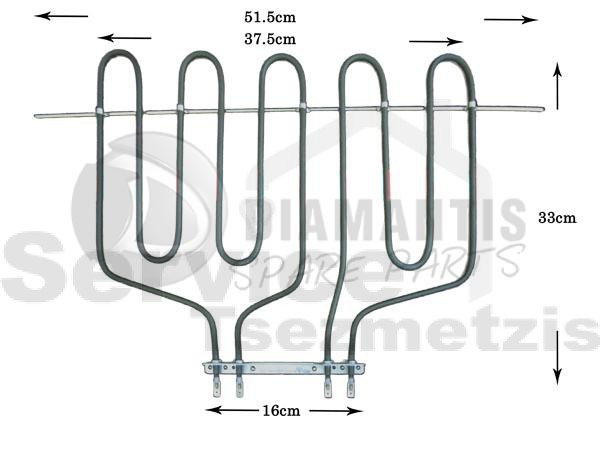 Gallery image 1 of ΑΝΤΙΣΤΑΣΗ ΨΗΣΤΙΕΡΑΣ DELONGHI BBQ ΙΙ 1450+1000W 230V 5512600008