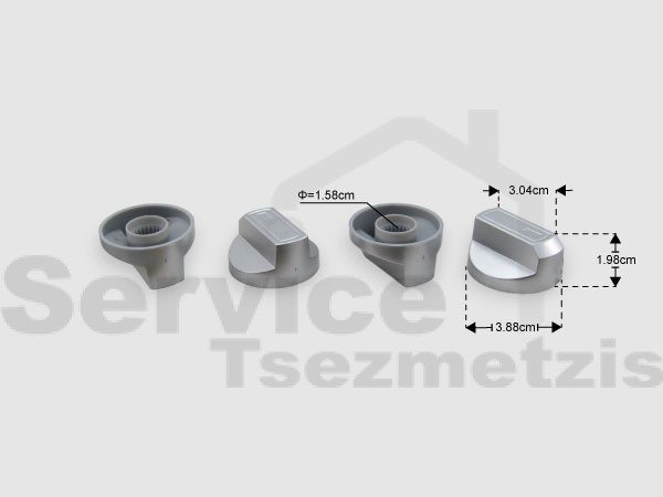 Gallery image 1 of ΚΟΥΜΠΙ ΚΟΥΖΙΝΑΣ ΝΙΚΕΛ ΚΙΤ 4 ΤΕΜ Γ.Χ.