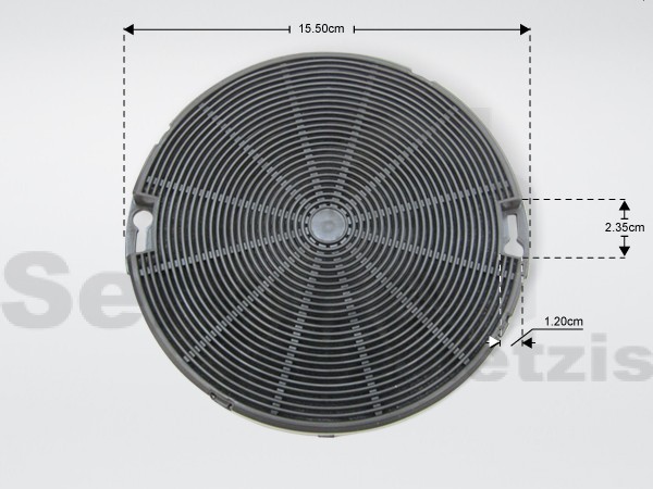 Gallery image 1 of ΦΙΛΤΡΟ ΑΠΟΡΡΟΦΗΤΗΡΑ ΑΝΘΡΑΚΑ ELECTROLUX 4055093712