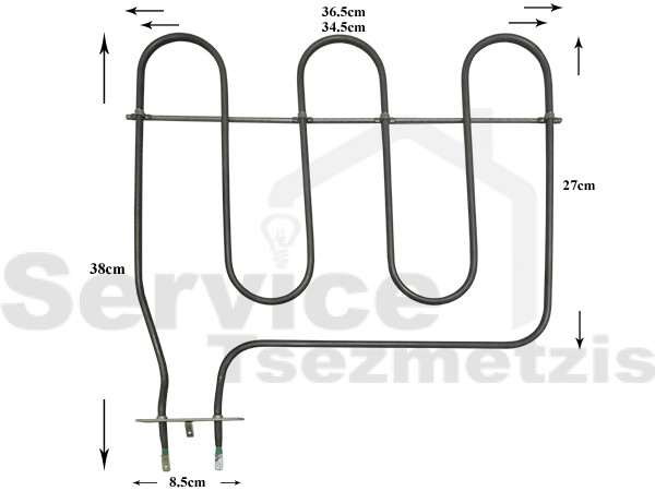 Gallery image 1 of ΑΝΤΙΣΤΑΣΗ ΚΟΥΖΙΝΑΣ ΑΝΩ SIEMENS 2500W 240V 00360721