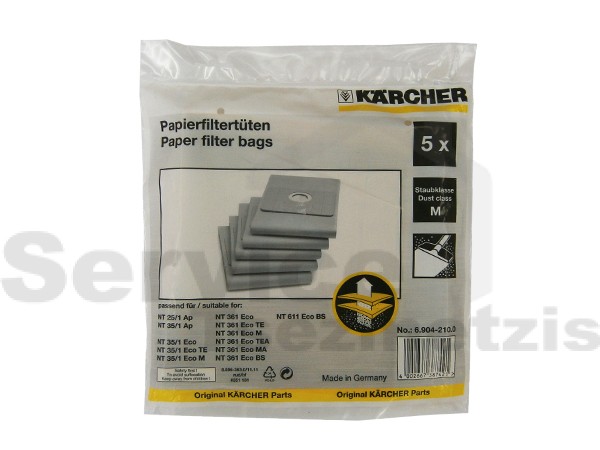 Gallery image 1 of ΣΑΚΟΥΛΑ ΣΚΟΥΠΑΣ KARCHER SET 5 ΤΕΜ 6.904-210.0