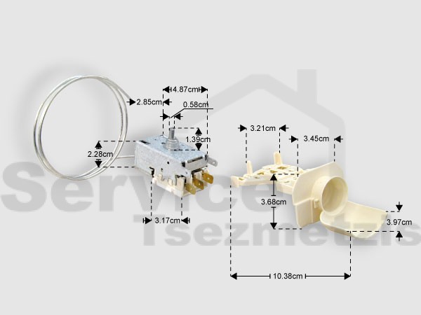 Gallery image 1 of ΓΝΗΣΙΟΣ ΘΕΡΜΟΣΤΑΤΗΣ ΨΥΓΕΙΟΥ K59-S1899 WHIRLPOOL 481228238084