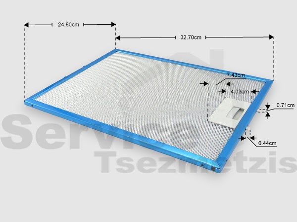 Gallery image 1 of ΦΙΛΤΡΟ ΜΕΤΑΛΛΙΚΟ ΑΠΟΡΡΟΦΗΤΗΡΑ AEG ELECTROLUX 50293009002