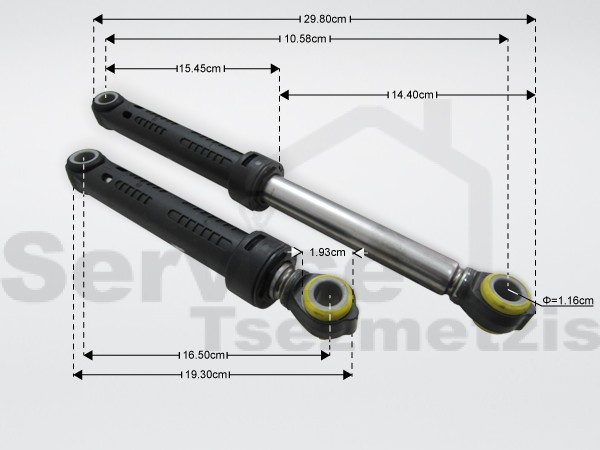 Gallery image 1 of ΑΜΟΡΤΙΣΕΡ ΠΛΥΝΤΗΡΙΟY ΡΟΥΧΩΝ LG 120N 4901ER2001C SUSPA