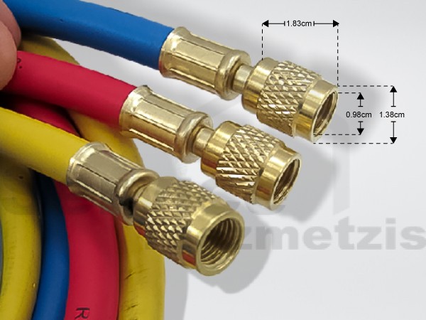 Gallery image 2 of ΣΩΛΗΝΑ ΠΛΗΡΩΣΗΣ FREON ΣΕΤ 3ΤΕΜ. 1,50Μ R134/R22/R12/R404/R407