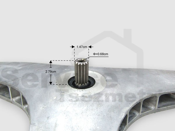 Gallery image 2 of ΓΝΗΣΙΟΣ ΑΞΟΝΑΣ ΠΛΥΝΤΗΡΙΟΥ ΡΟΥΧΩΝ SAMSUNG DC97-20418D