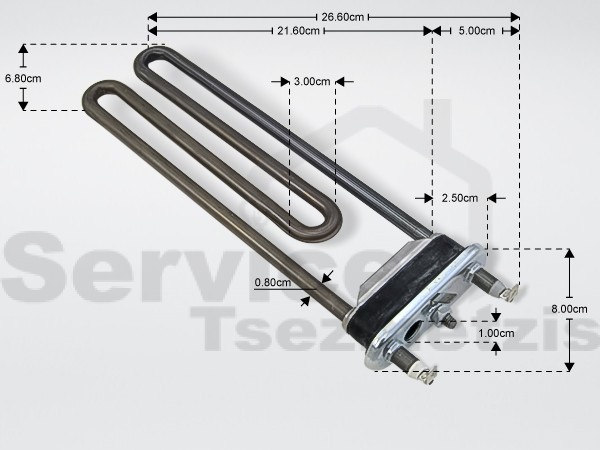 Gallery image 1 of ΑΝΤΙΣΤΑΣΗ ΠΛΥΝΤΗΡΙΟY ΡΟΥΧΩΝ 2050W ΜΕ ΤΡΥΠΑ & ΦΑΡΔΙΑ ΦΛΑΝΤΖΑ