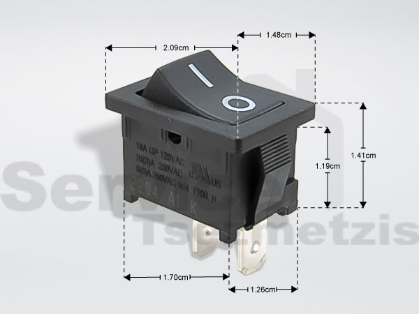 Gallery image 1 of ΔΙΑΚΟΠΤΗΣ ΚΑΛΟΡΙΦΕΡ DELONGHI ON-OFF 13A 250V 5112510031