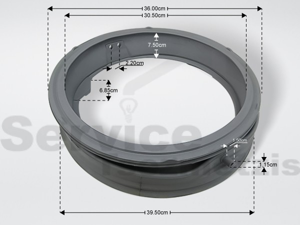 Gallery image 1 of ΛΑΣΤΙΧΟ ΠΟΡΤΑΣ ΠΛΥΝTΗΡΙΟΥ ΡΟΥΧΩΝ LG MDS64212805
