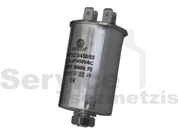 Gallery image 1 of ΠΥΚΝΩΤΗΣ ΚΛΙΜΑΤΙΣΤΙΚΟΥ ΜΕΤΑΛΛΙΚΟΣ 2,5MF 450V