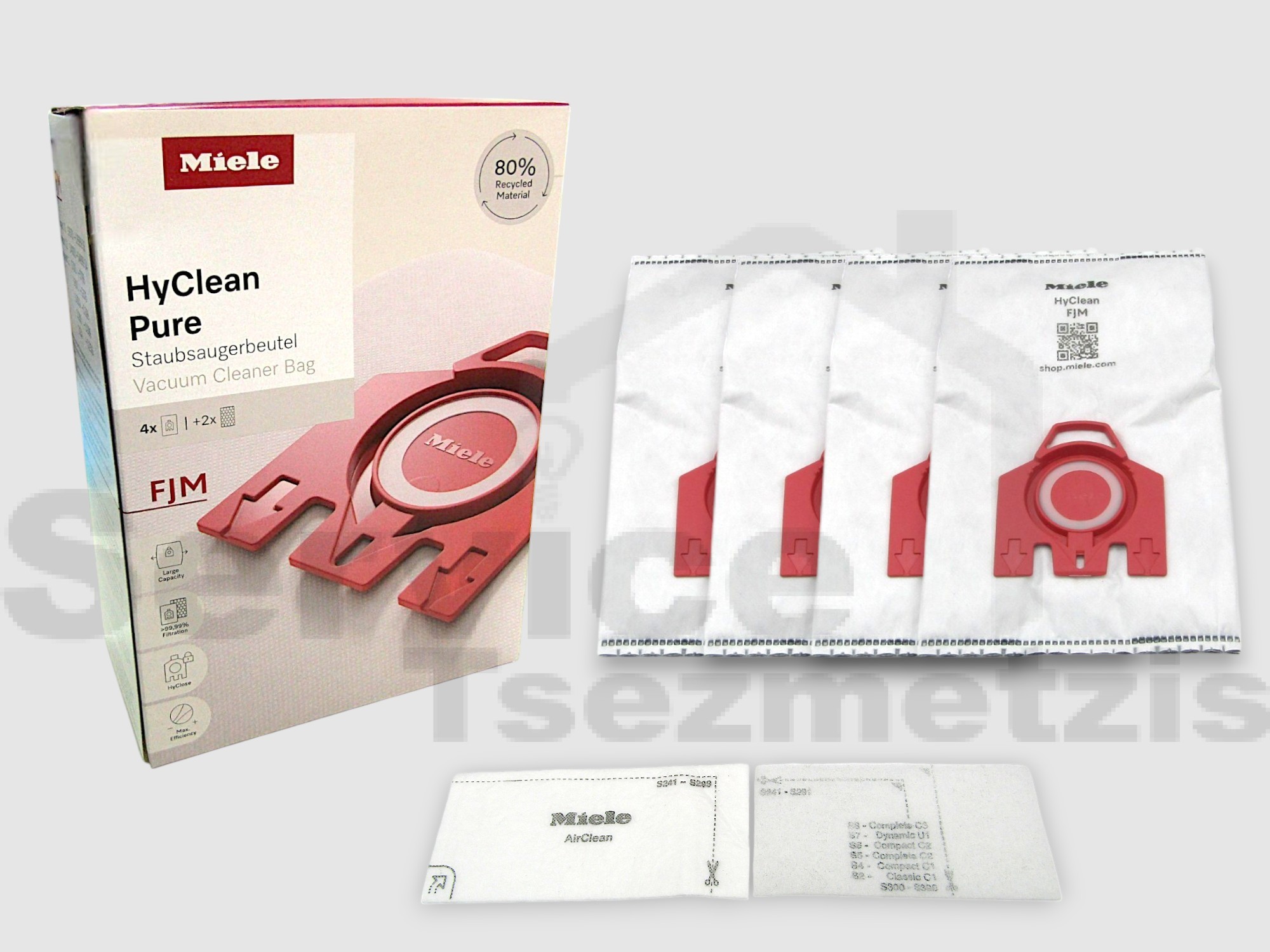 Gallery image 1 of ΣΑΚΟΥΛΑ ΣΚΟΥΠΑΣ MIELE FJM ORIGINAL SET 4 ΤΕΜ + 2 ΦΙΛΤΡΑ