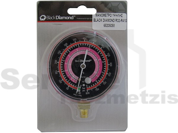 Gallery image 2 of ΜΑΝΟΜΕΤΡΟ 80ΜΜ R32/R410a BLACK DIAMOND ΥΨΗΛΗΣ ΠΙΕΣΗΣ