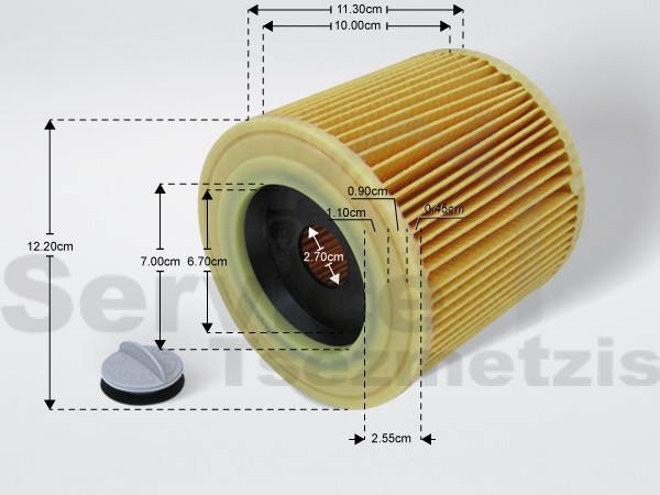 Gallery image 2 of ΓΝΗΣΙΟ ΦΙΛΤΡΟ ΚΑΔΟΥ ΚΥΛΙΝΔΡΙΚΟ  ΣΚΟΥΠΑΣ KARCHER