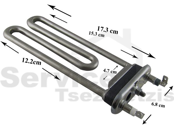 Gallery image 1 of ΑΝΤΙΣΤΑΣΗ ΠΛΥΝΤΗΡΙOY ΡΟΥΧΩΝ  ARISTON ΜΕ ΤΡΥΠΑ 17CM 1700W 094715