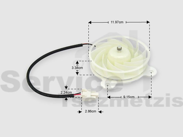 Gallery image 1 of ΑΝΕΜΙΣΤΗΡΑΣ ΨΥΓΕΙΟΥ  ΝΟ FROST ZWF-30-3 DC12V 1870 RPM