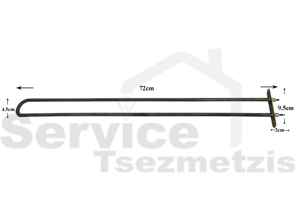 Gallery image 1 of ΑΝΤΙΣΤΑΣΗ ΚΑΛΟΡΙΦΕΡ ΑΕΡΑ 72CM 2500W 230V