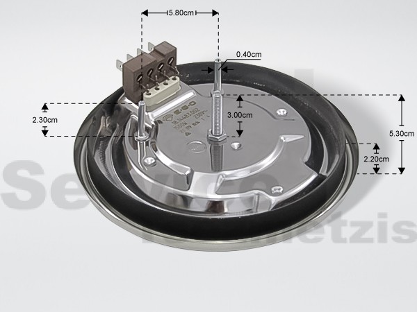 Gallery image 2 of ΕΣΤΙA ΚΟΥΖΙΝΑΣ EGO 1500W Φ145MM