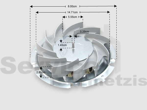 Gallery image 1 of ΓΝΗΣΙΟΣ ΑΝΕΜΙΣΤΗΡΑΣ ΕΞΑΕΡΙΣΜΟΥ ΦΟΥΡΝΟΥ AEG ELECTROLUX ZANUSSI 22WATT 140065664256