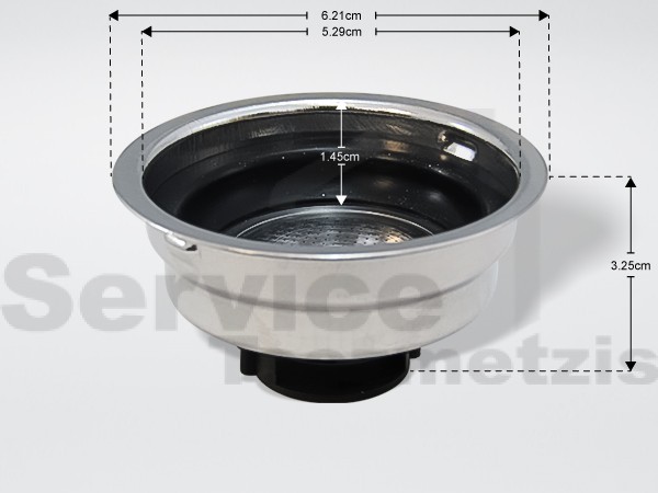 Gallery image 1 of ΦΙΛΤΡΟ ΚΑΦΕΤΙΕΡΑΣ 1 ΔΟΣΗΣ ΕSPRESSO DELONGHI AS00001313